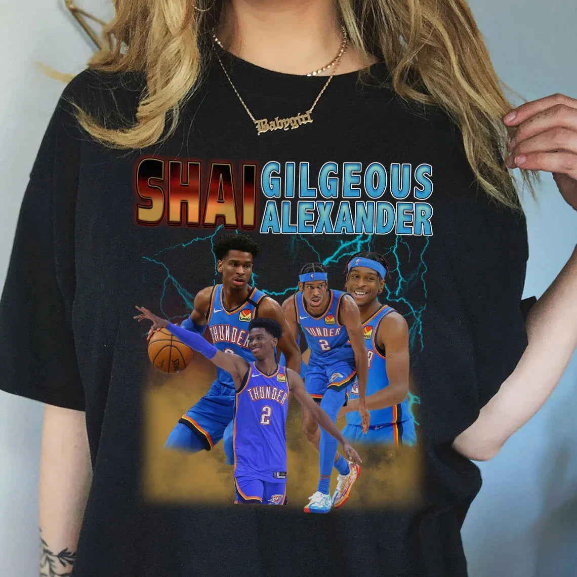 Chogolees™ Shai Gilgeous Alexander Bootleg Shirts,Rapper Homage Tees