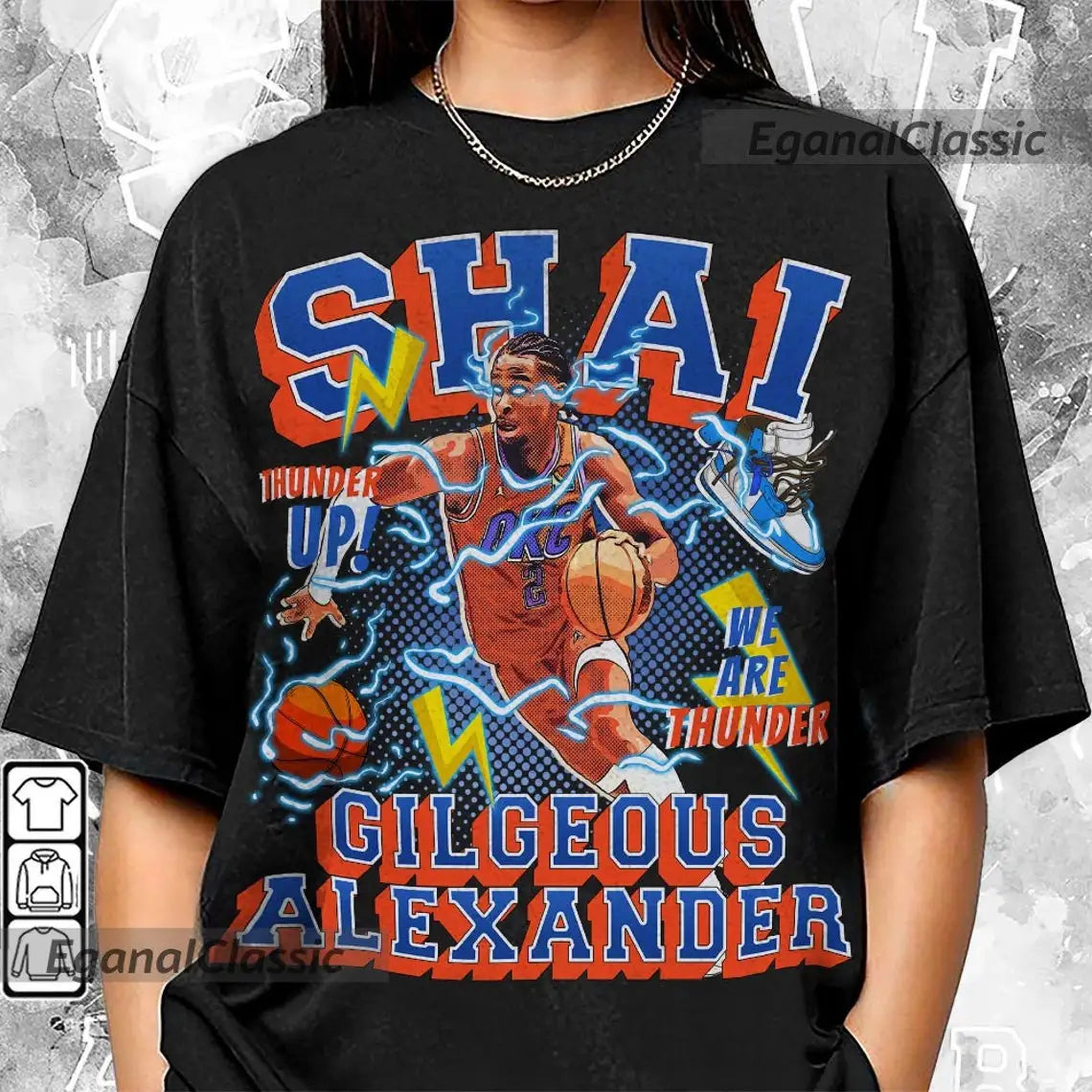 Chogolees™ Shai Gilgeous Alexander Bootleg Shirts,Rapper Homage Tees