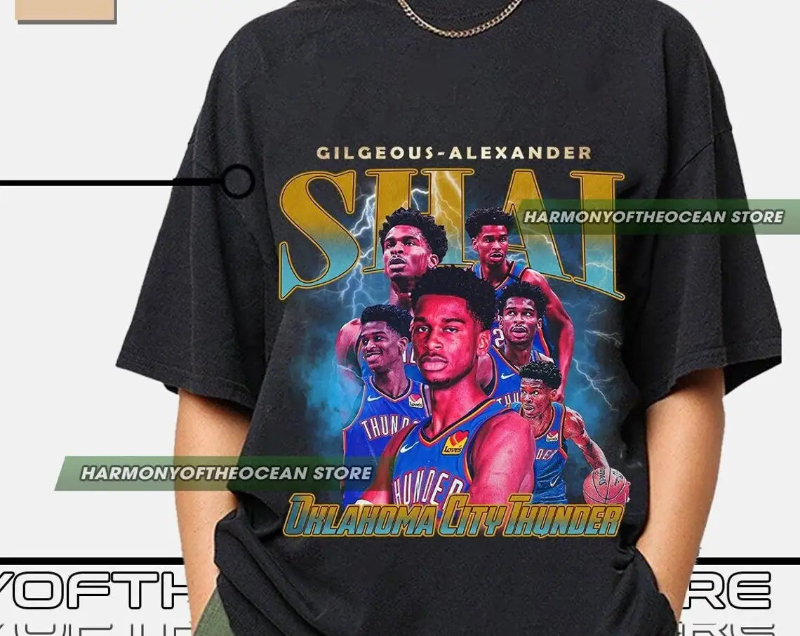 Chogolees™ Shai Gilgeous Alexander Bootleg Shirts,Rapper Homage Tees