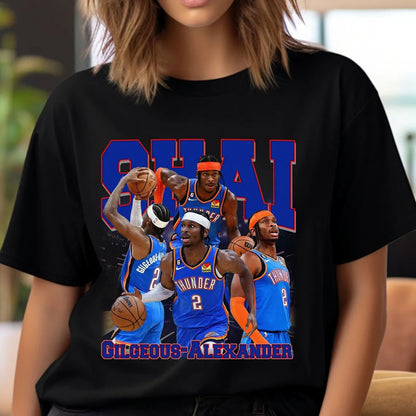 Chogolees™ Shai Gilgeous Alexander Bootleg Shirts,Rapper Homage Tees