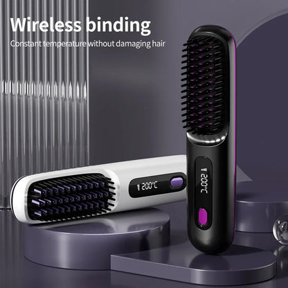 DUTRIEUX™ Wireless USB Ceramic Hair Straightening Brush