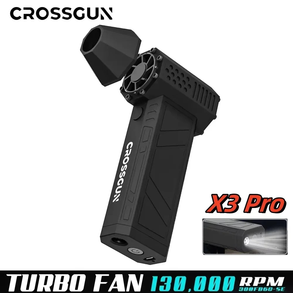 DUTRIEUX™ CROSSGUN™ X3 Pro Violent Blower Fan 130,000 RPM and 30m Bright Flashlight