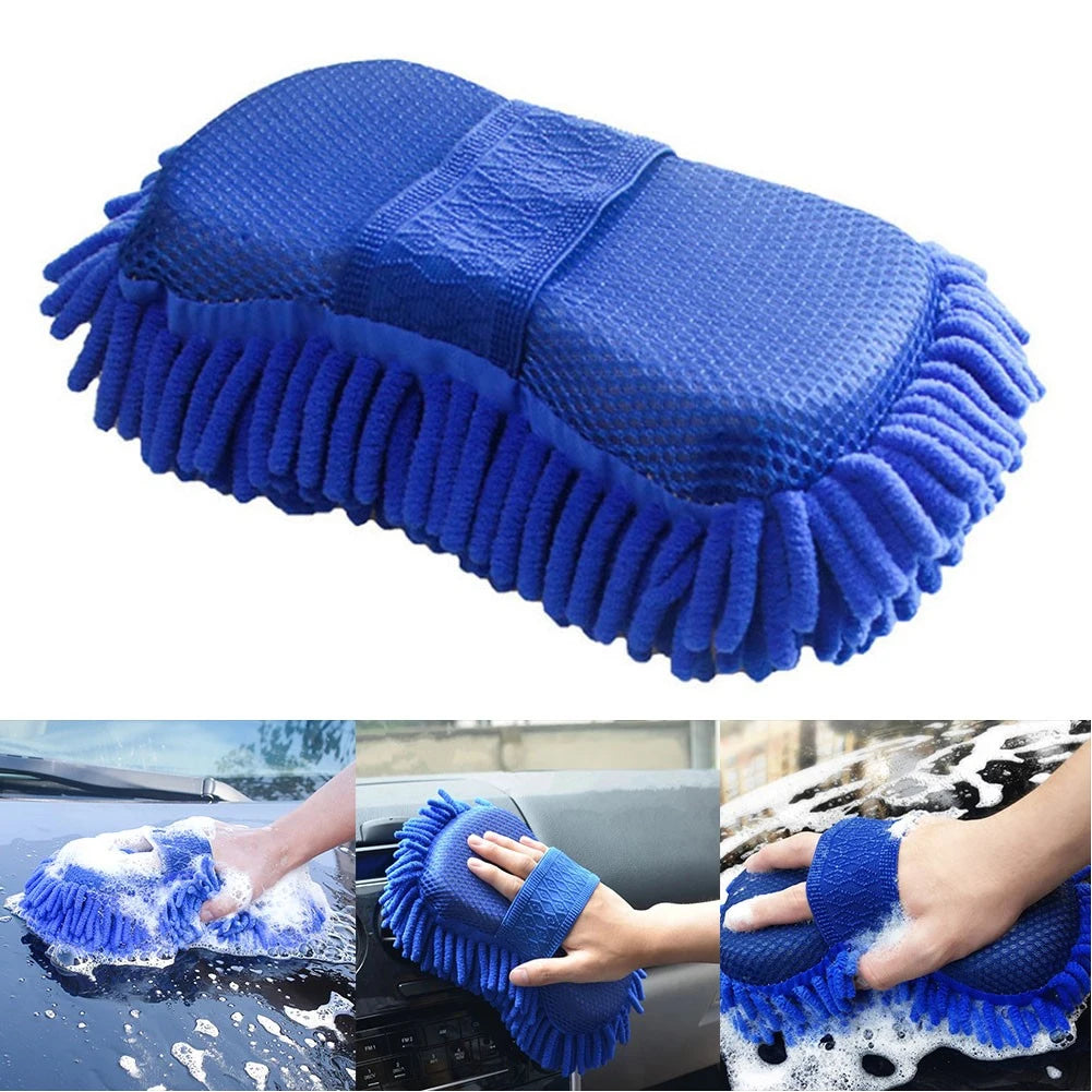 Microfiber Chenille Car Wash Sponge – Ultra-Soft, Scratch-Free Cleaning for Cars & More