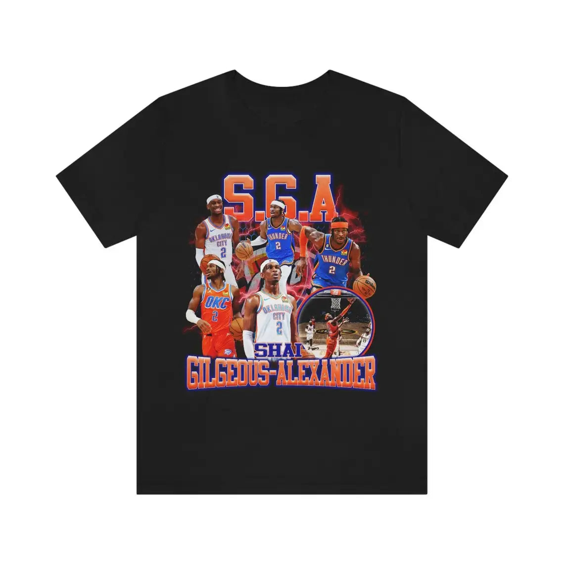 Chogolees™ Shai Gilgeous Alexander Bootleg Shirts,Rapper Homage Tees