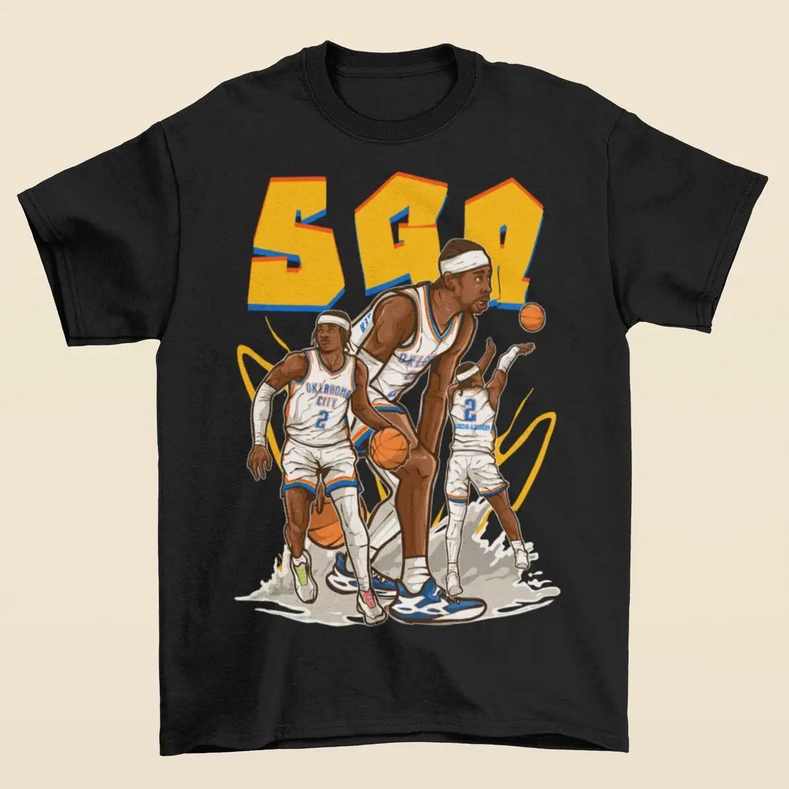 Chogolees™ Shai Gilgeous Alexander Bootleg Shirts,Rapper Homage Tees