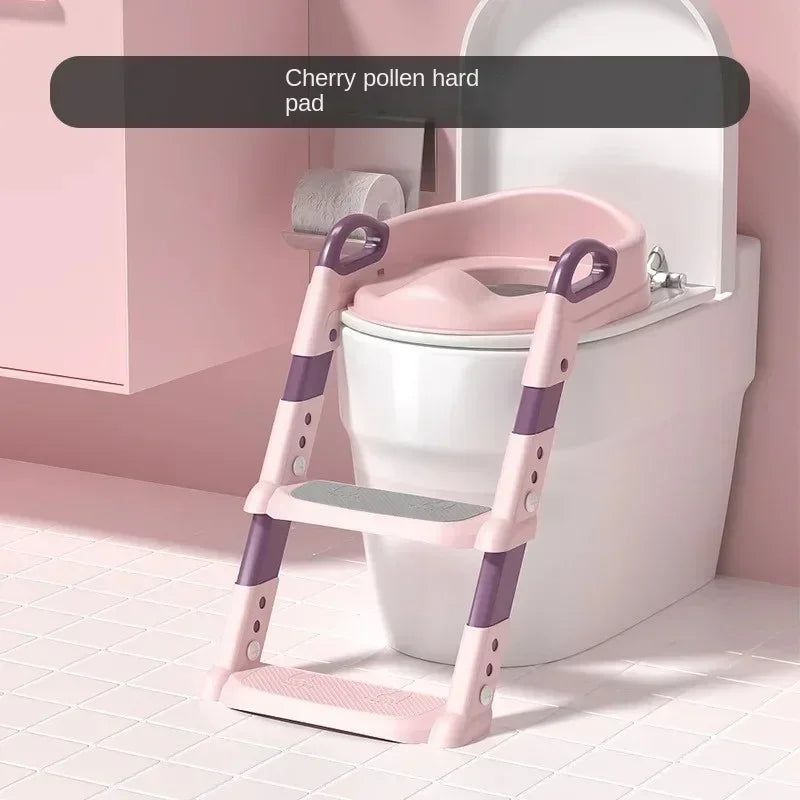 Foldable Kids Toilet Training Potty Ladder - Multi-functional Foot Stool for Boys & Girls