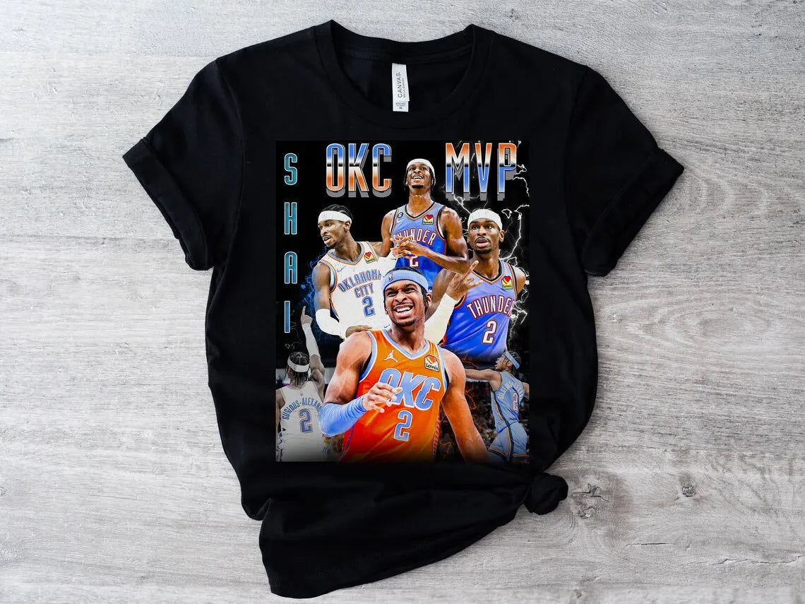 Chogolees™ Shai Gilgeous Alexander Bootleg Shirts,Rapper Homage Tees