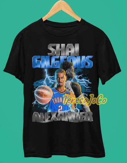 Chogolees™ Shai Gilgeous Alexander Bootleg Shirts,Rapper Homage Tees