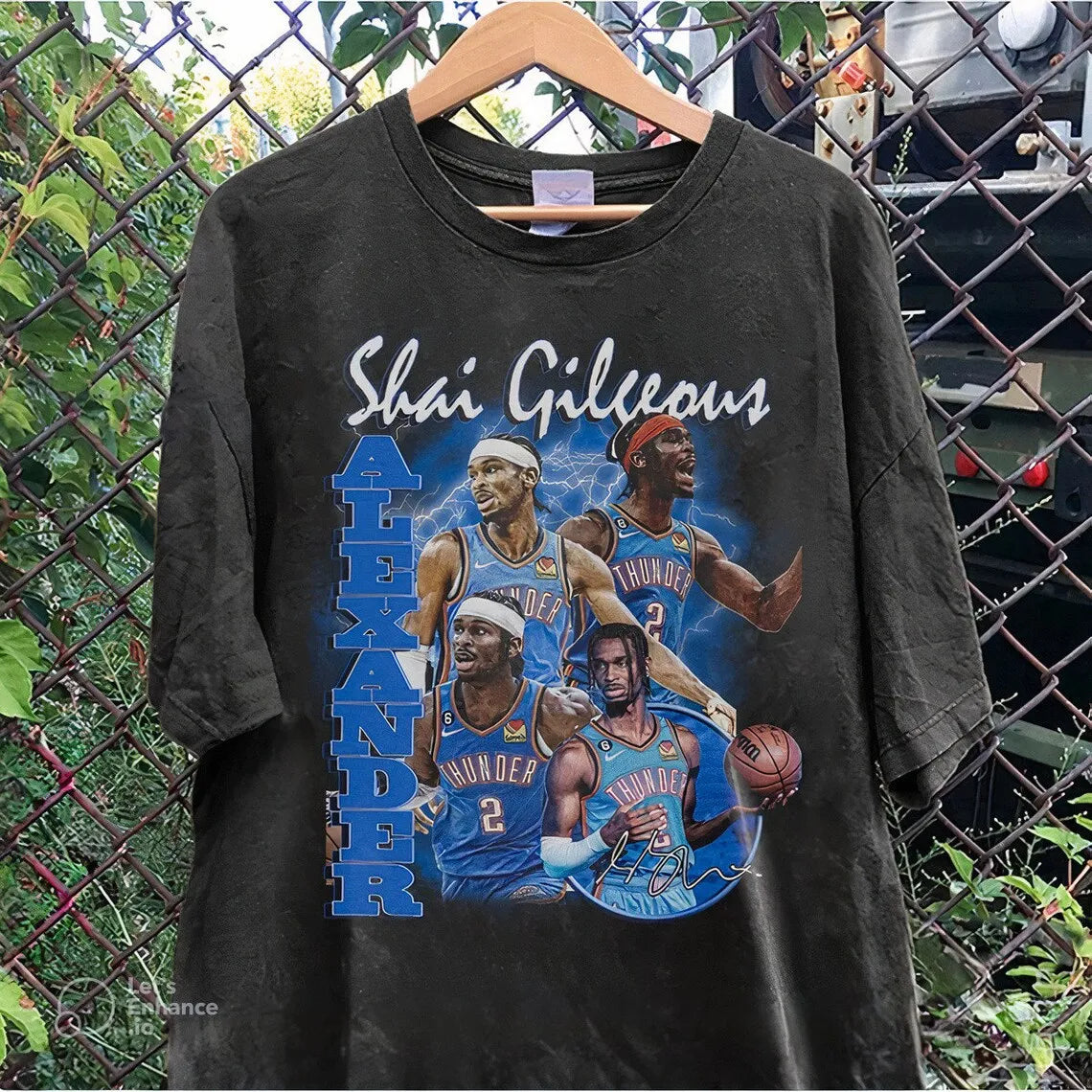 Chogolees™ Shai Gilgeous Alexander Bootleg Shirts,Rapper Homage Tees