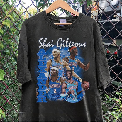 Chogolees™ Shai Gilgeous Alexander Bootleg Shirts,Rapper Homage Tees