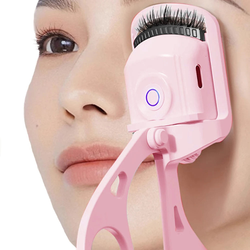 Electric Heated Eyelash Curler – USB Rechargeable Lash Curling Tool for Long-Lasting Lift & Volume