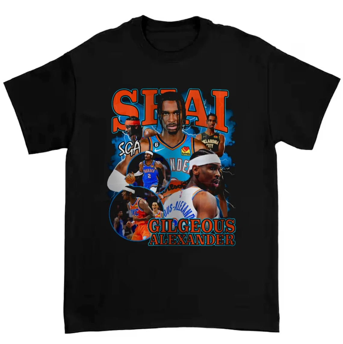 Chogolees™ Shai Gilgeous Alexander Bootleg Shirts,Rapper Homage Tees