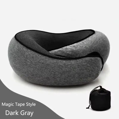 Travel Neck Pillow - U-shaped, memory foam, adjustable for support and comfort during travel or naps.