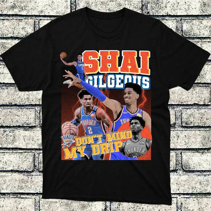 Chogolees™ Shai Gilgeous Alexander Bootleg Shirts,Rapper Homage Tees