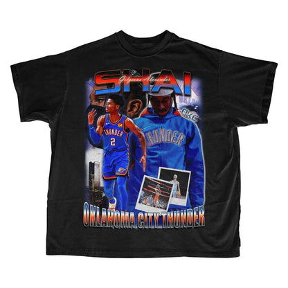 Chogolees™ Shai Gilgeous Alexander Bootleg Shirts,Rapper Homage Tees