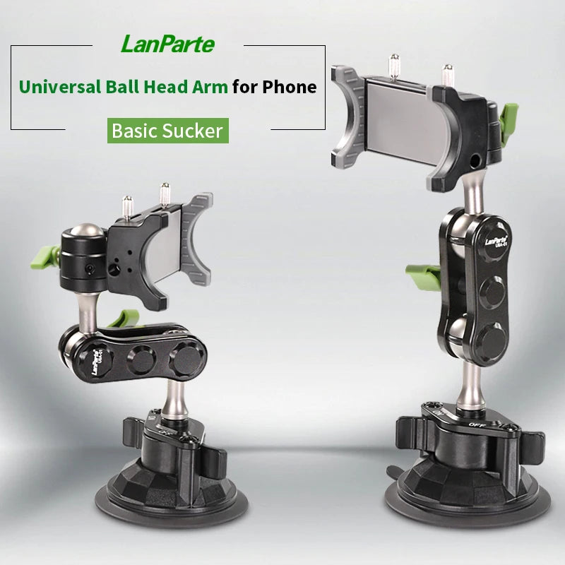 LamParte™ Car 360 Flexible Universal Ball Head Arm for Video Shooting