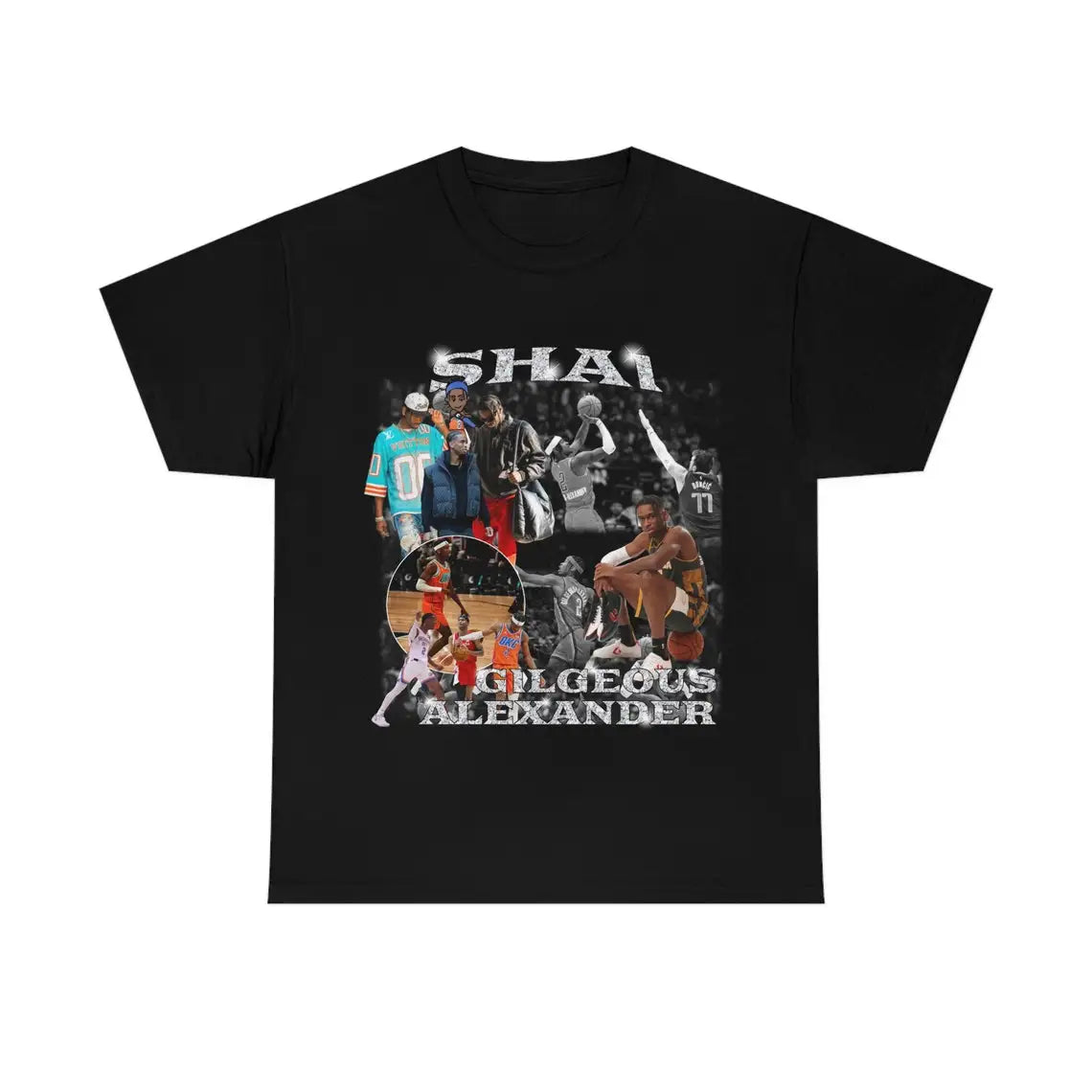 Chogolees™ Shai Gilgeous Alexander Bootleg Shirts,Rapper Homage Tees